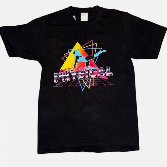 Let's Get Physical Colorful Graphic Tee - Picture 2 of 8